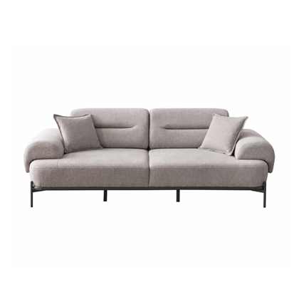 Sofa 3 Seater Monaco Fabric Grey Colour