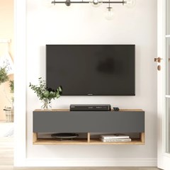 Hanging Tv Unit - Atlantic Pine & Anthracite