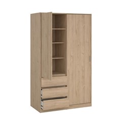 Jackson Naia Wardrobe With 1 Sliding Door  1 Door & 3 drawers