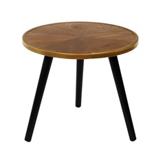 Felix Trundle Table Set of 2 – Brown & Black & Gold