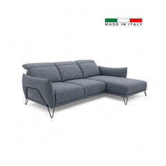 Sofa 2-Seater Large Lateral + Chaise Longue Right – Denim Blue