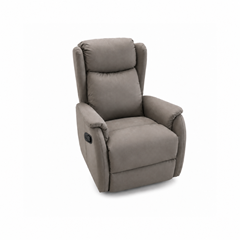 160 Wide-Angle Plush Padded Manual Recliner – Dark Grey