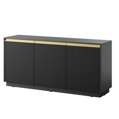 Sideboard 3 Doors - Black