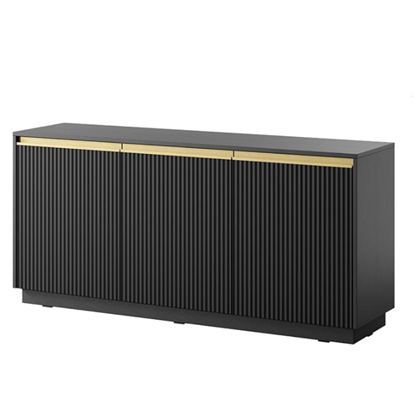 Sideboard 3 Doors - Black