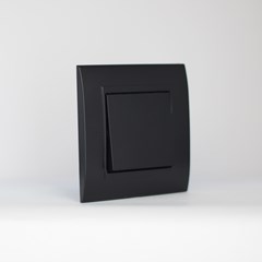 1 Gang 2 Way Switch Black Matte Series