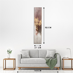 Slim Variation of Gold & Rose 27x152 cm