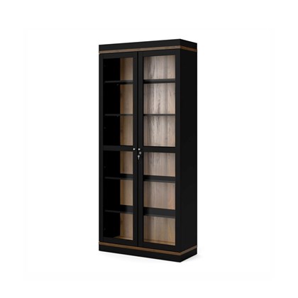 Roomers China Cabinet 2 Doors Black.