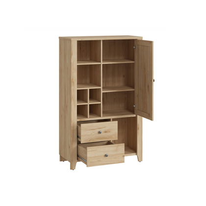 1D 2S Tall Sideboard – Jackson Hickory/Amadeus