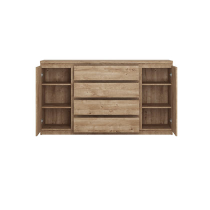 Sideboard 2 Doors 4 Shelves – Golden Ribbeck Oak
