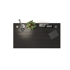 Desk  With Modesty Panel Black