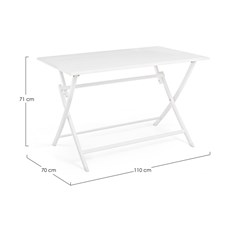 Foldable Table 110X70 - White