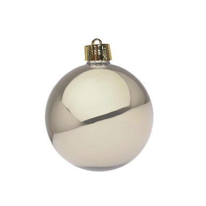 Bauble Unbreakable Champagne Shiny - d15cm