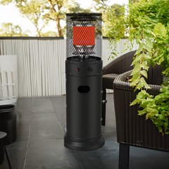 Medium Stand Patio Heater In Matt Black