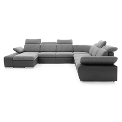 Cor Sofabed with Chaise Left – Dark Grey