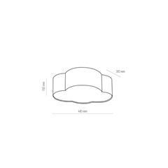 Cloud Blue Ceiling Lamp 4