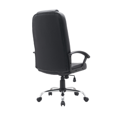 Office Chair Black Legs Chrome Finish