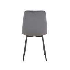 Dining Chair Velvet Dark Grey