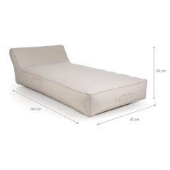 Inflatable Lounger 160x82x50cm Grey