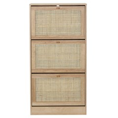 Shoe Cabinet 3 Doors – Brown