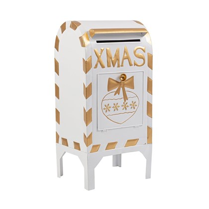 Elric White Gold Letter Box H67cm