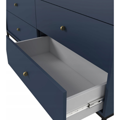 Sideboard 6 Drawers – Navy Blue