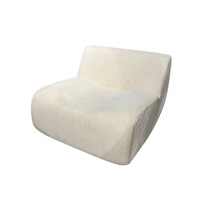 White Modular Single Seat Armless