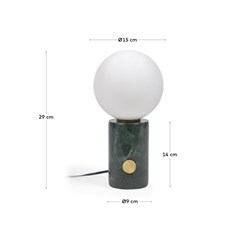 Modern Green Marble Table Lamp