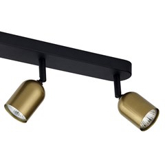 Black & Gold Triple Spotlight