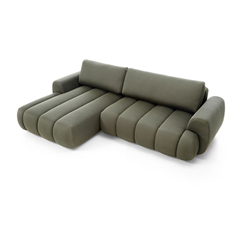 Corner Sofa Bed Chl – Left 272cm Olive