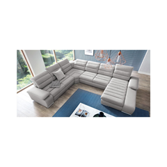Corner Sofa Bed with Chaise Right – Light Grey