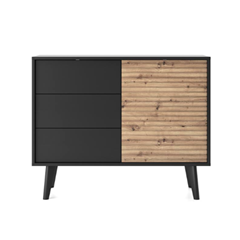Sideboard 1 Door 3 Drawers – Oak