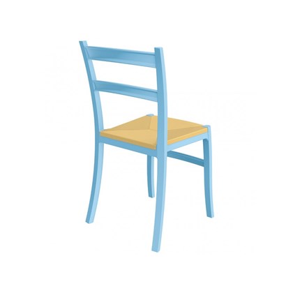 Light Blue Stackable Garden & Indoor Chair