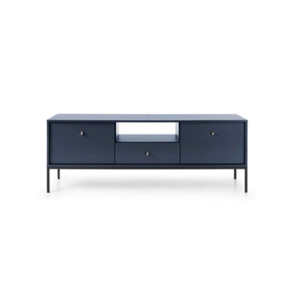 TV Unit 2 Doors & 1 Drawer - Navy Blue