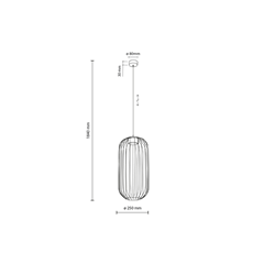 Sphera S Black Pendant Lamp 1xGX53