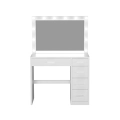 Vanity Table White 90X45X135cm