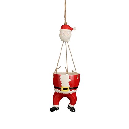 Pot Hanging Green or Red l12xw12xh17.5cm
