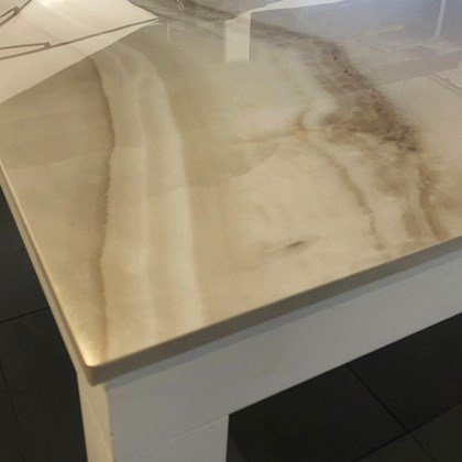White Light Beige Ceramic Table 180 x 90cm