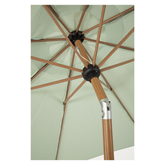 Natural - Mint Outdoor Parasol 3M W-Tilt