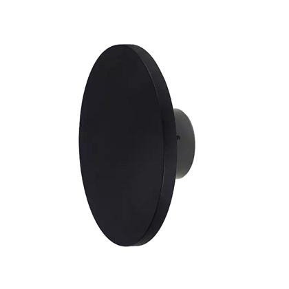 Plastic Outdoor Round Wall Light Black