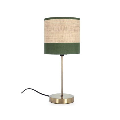 Table Lamp - Green & Gold