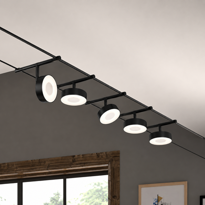 Corduo Wire System Set Circle 5X4 5W Black