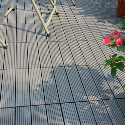 Decking Tile WPC - Light Gray