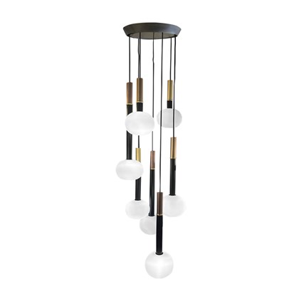 Mose Pendant 7 Lights - Gold Bronze & Copper