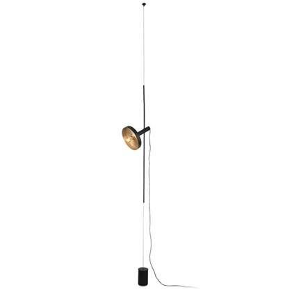 Pendant/Floor Lamp - Black & Gold