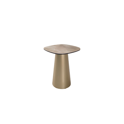 Lamp Table 40x40x50 – Gloss Grand Jade & Golden Champagne