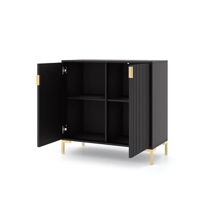 Sideboard Matt Black Gold