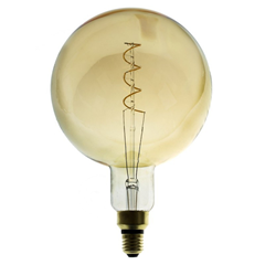 XXL Golden Light Bulb Double Spiral