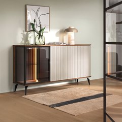 Showcase Sideboard 2Doors – Cashmere & Walnut