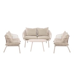 Garden Sofa Set of 4 - Taupe