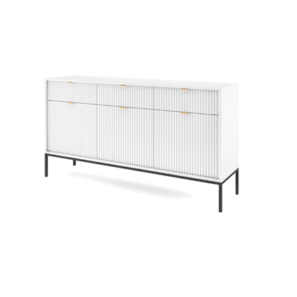 Sideboard 3 Doors 3 Drawers – White